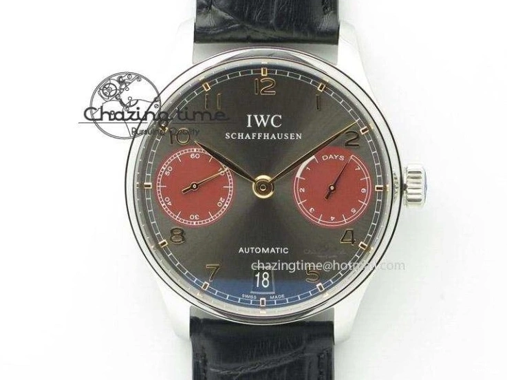 MIROTIME 0331 Upgraded Portuguese Flying Tourbillon SS White Dial 2 Sub Dials on Black Leather Strap 7161